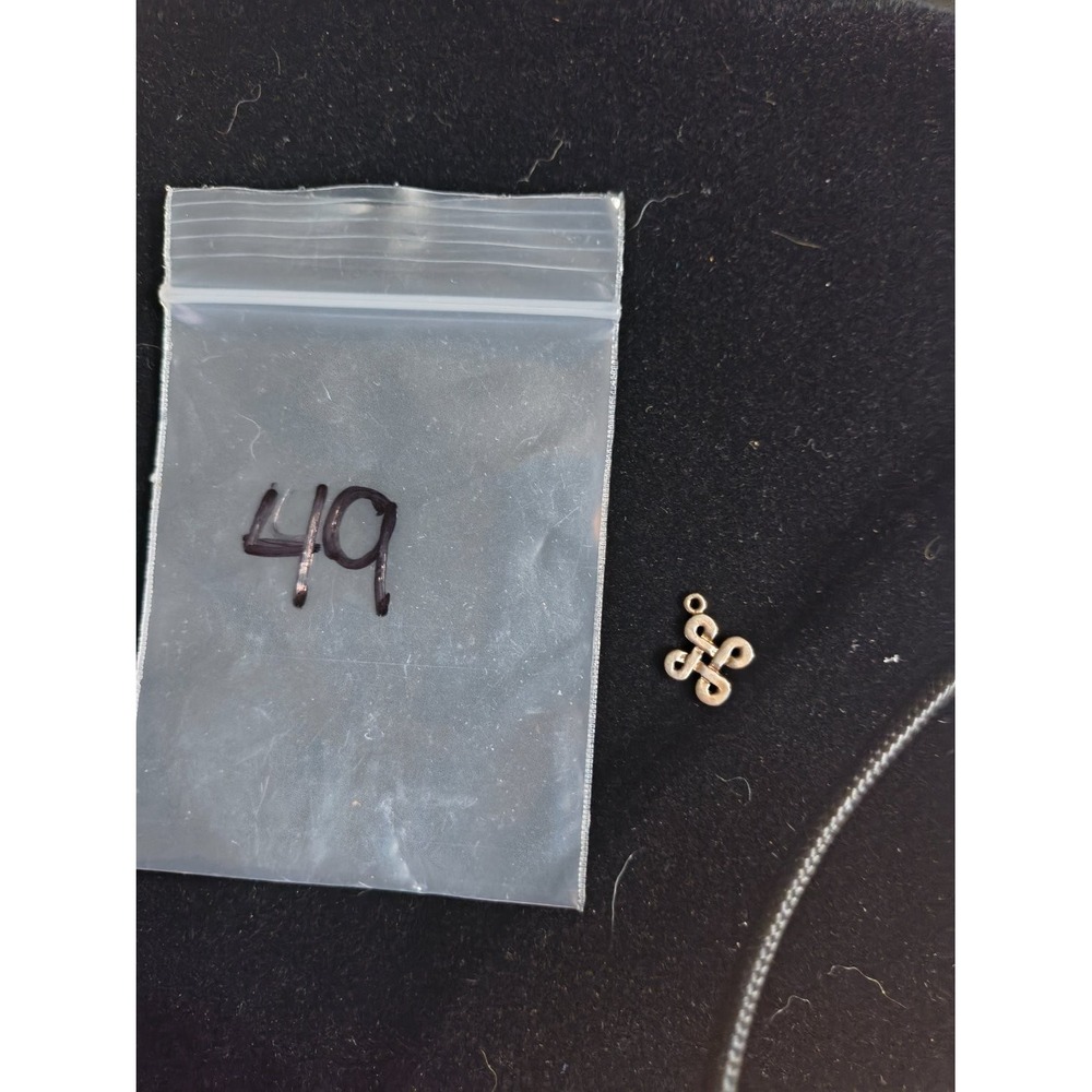 Celtic Knot Cross Pendant Charm Endless Loop Sterling Silver 925 Small Religious